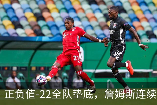 正负值-22全队垫底，詹姆斯连续3场这项数据都是76人首发最差